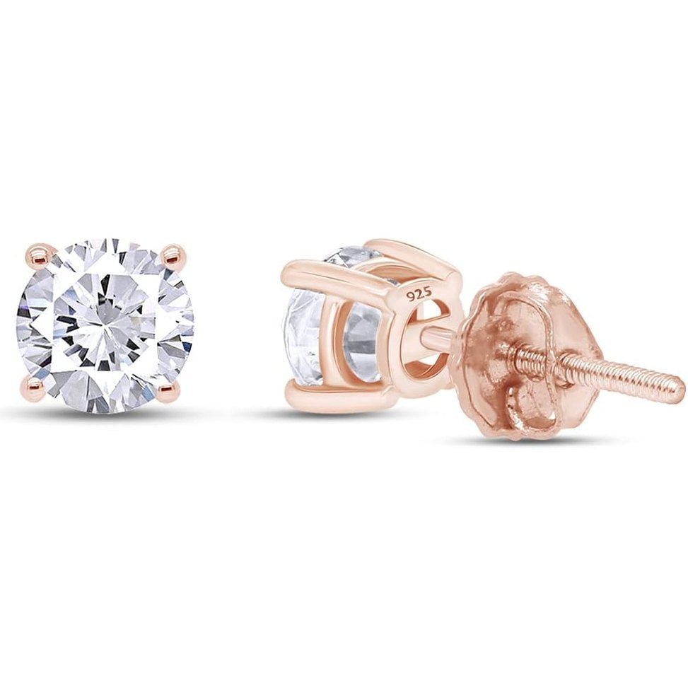 0.04–0.25 Carat Round Cut Natural Diamond Stud Earrings - Future Jewelry