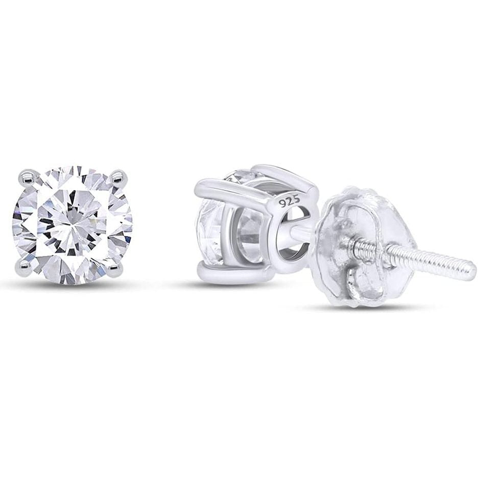 0.04–0.25 Carat Round Cut Natural Diamond Stud Earrings - Future Jewelry
