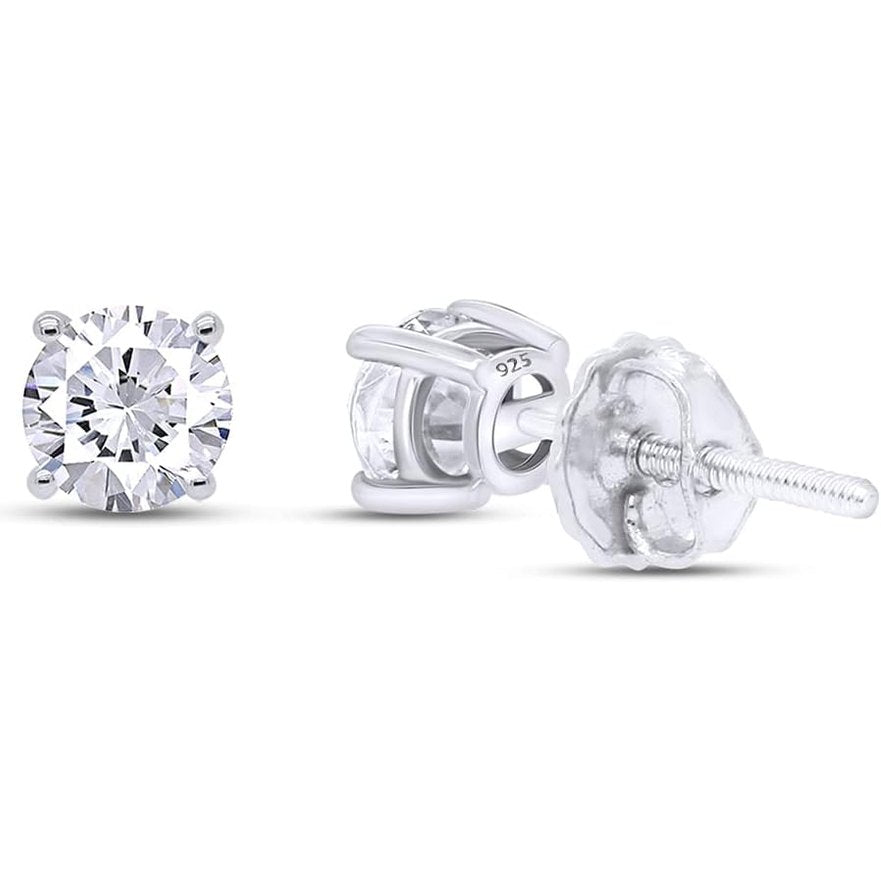 0.04–0.25 Carat Round Cut Natural Diamond Stud Earrings - Future Jewelry