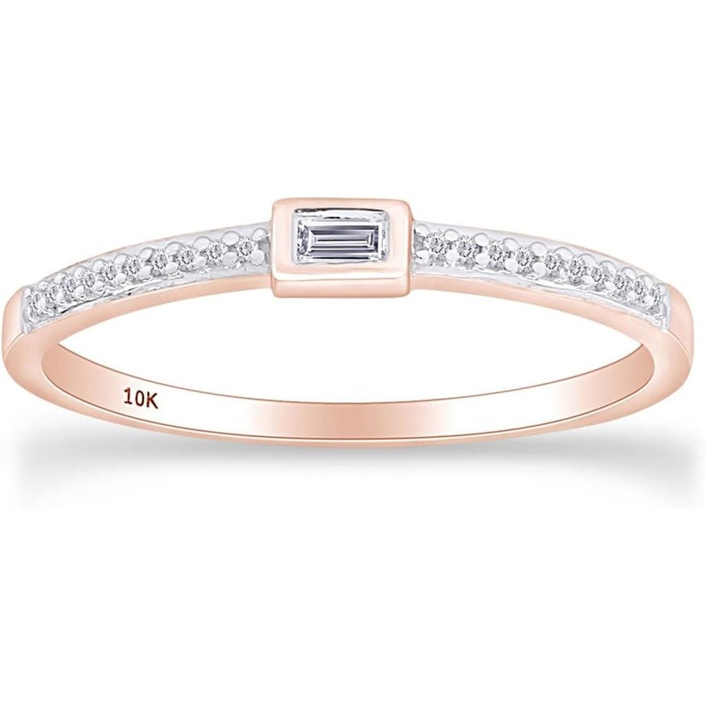 0.10 Carat Lab Grown Diamond Stackable Wedding Band Ring - Future Jewelry
