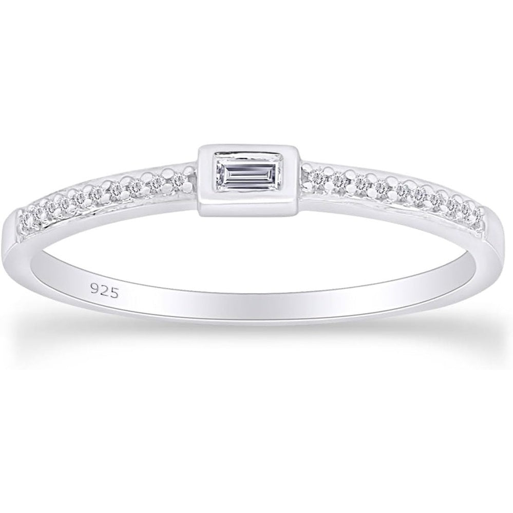 0.10 Carat Lab Grown Diamond Stackable Wedding Band Ring - Future Jewelry