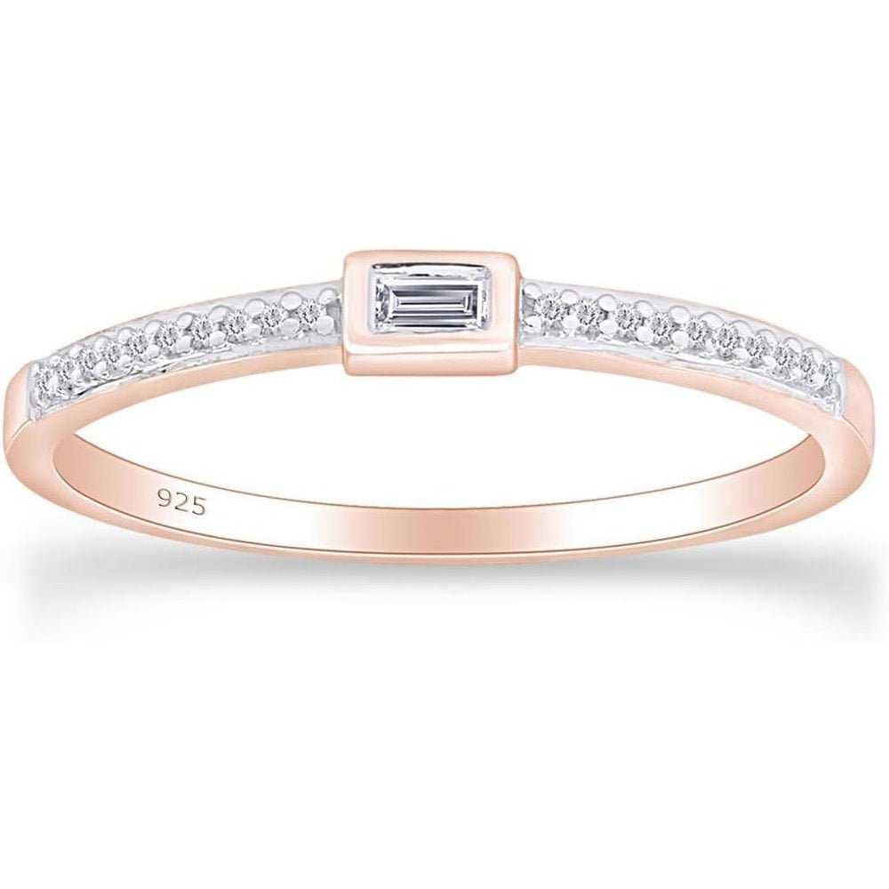 0.10 Carat Lab Grown Diamond Stackable Wedding Band Ring - Future Jewelry