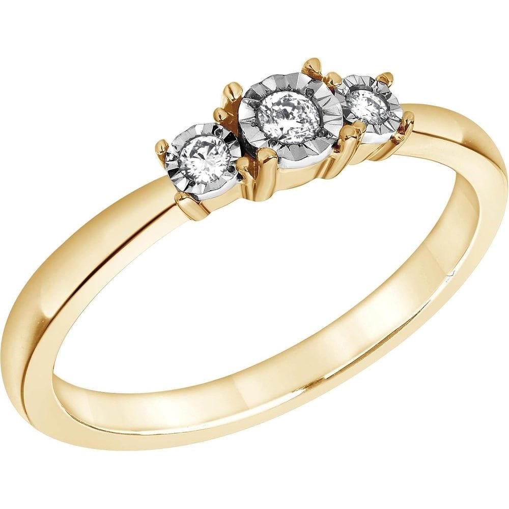0.10 Carat Lab Grown Diamond Trio Fashion Ring - Future Jewelry