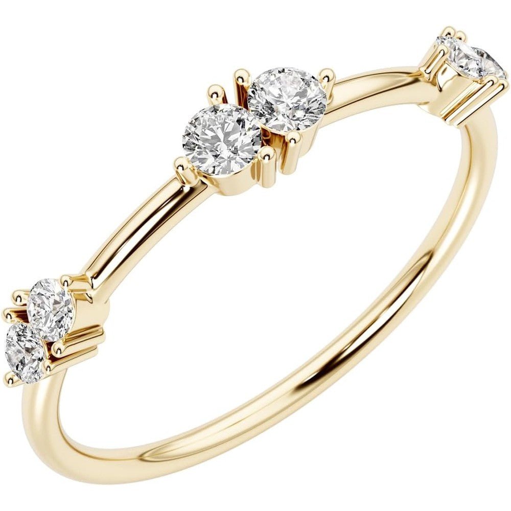 0.12 Carat Lab Grown Diamond Stackable Ring - Future Jewelry