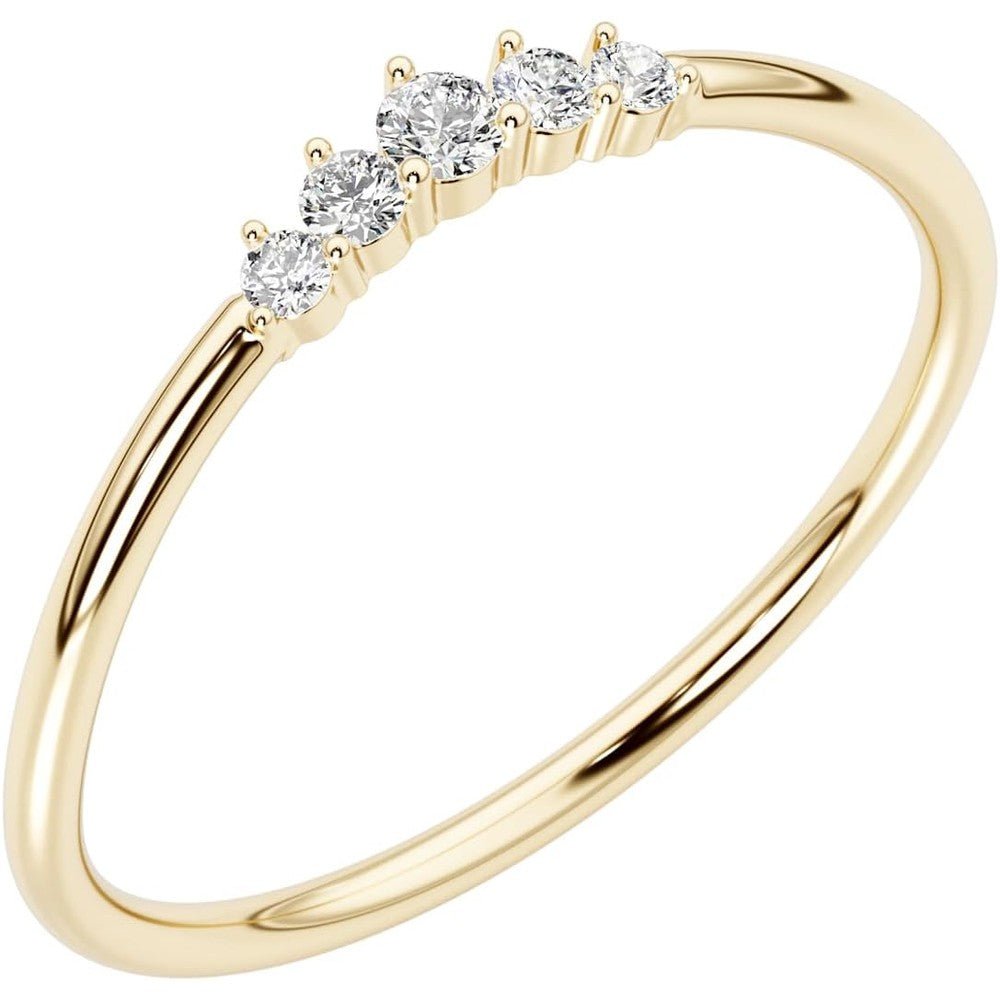 0.12 Carat Lab Grown Diamond Stackable Ring - Future Jewelry