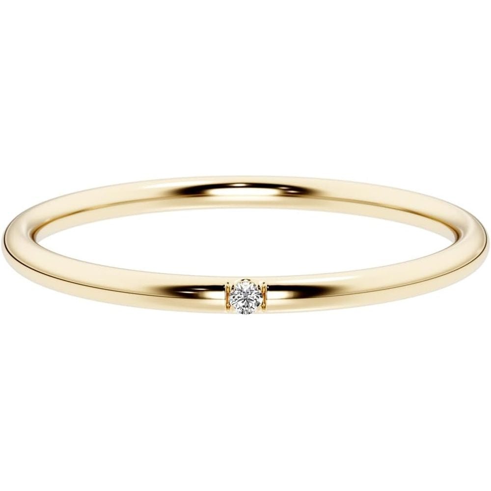 0.12 Carat Lab Grown Diamond Stackable Ring - Future Jewelry