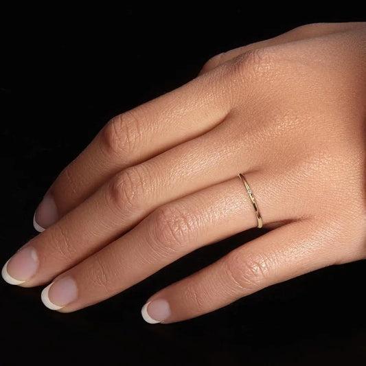 0.12 Carat Lab Grown Diamond Stackable Ring - Future Jewelry
