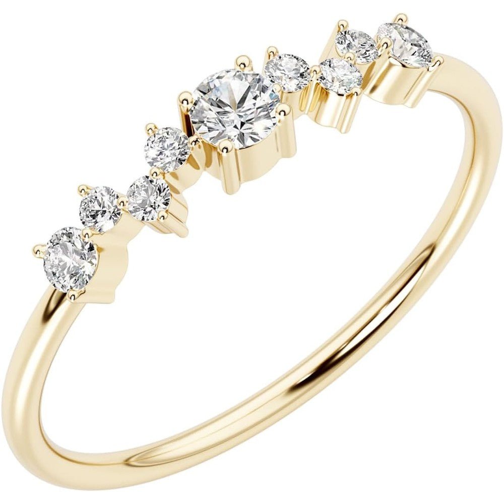 0.12 Carat Lab Grown Diamond Stackable Ring - Future Jewelry