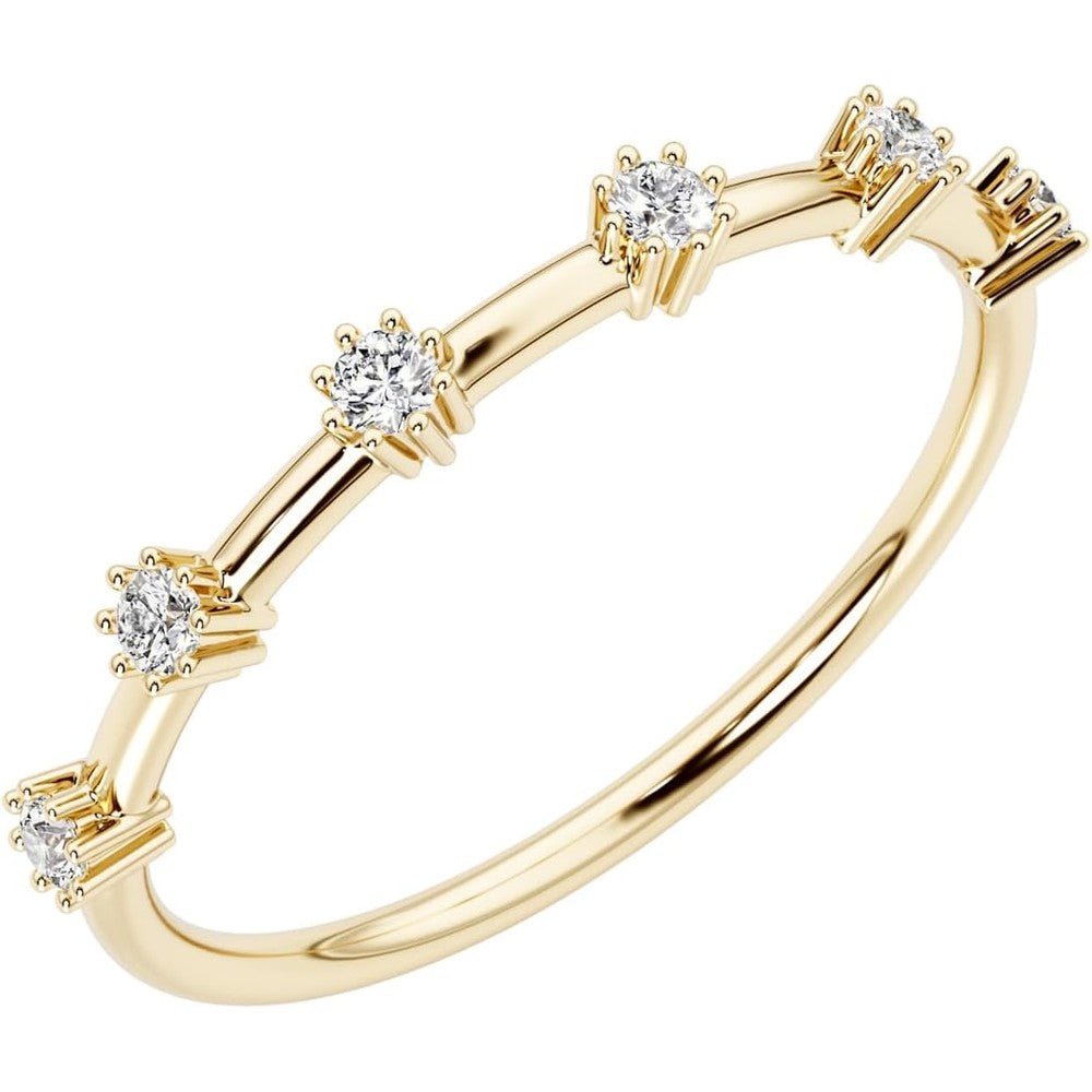 0.12 Carat Lab Grown Diamond Stackable Ring - Future Jewelry