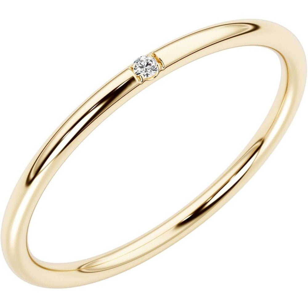 0.12 Carat Lab Grown Diamond Stackable Ring - Future Jewelry