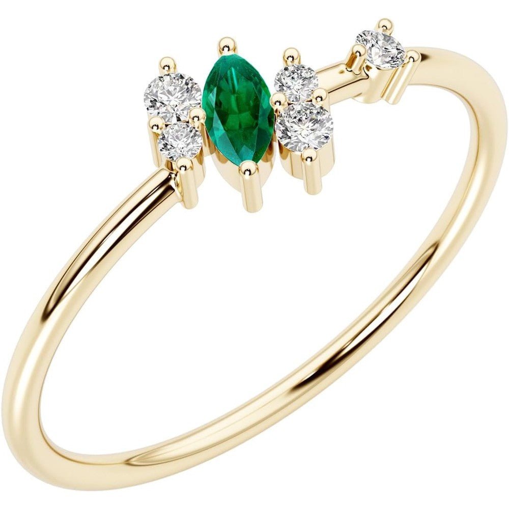 0.12 Carat Lab Grown Diamond Stackable Ring - Future Jewelry