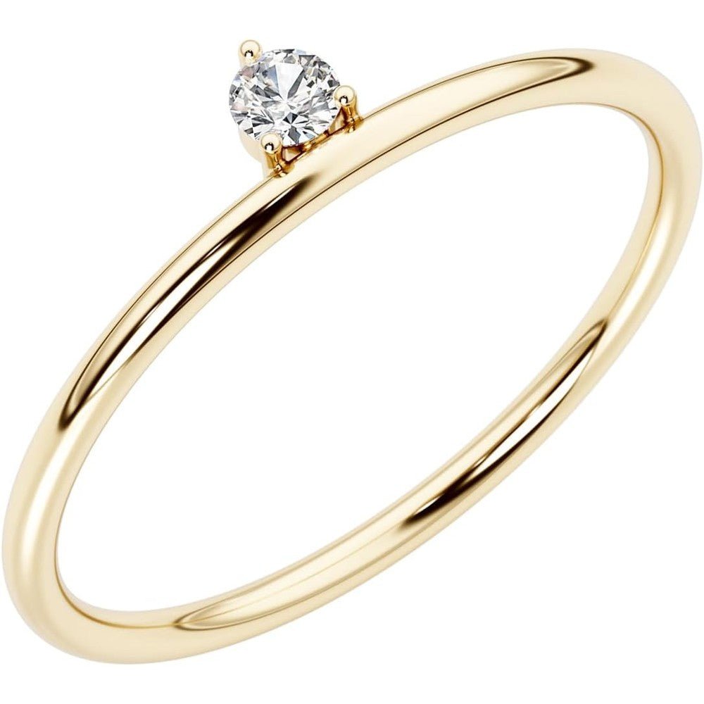 0.12 Carat Lab Grown Diamond Stackable Ring - Future Jewelry