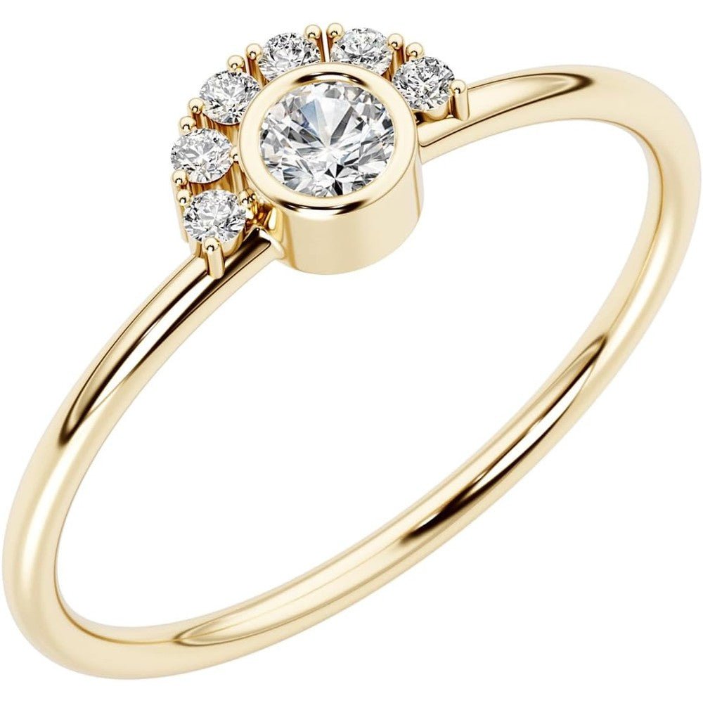 0.12 Carat Lab Grown Diamond Stackable Ring - Future Jewelry