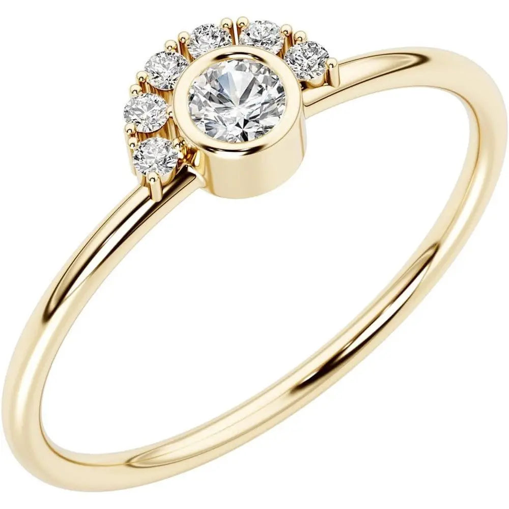 0.12 Carat Lab Grown Diamond Stackable Ring - Future Jewelry