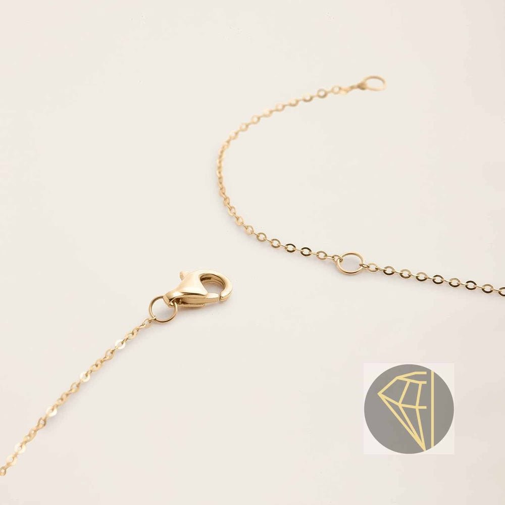 0.15 Carat Lab Grown Diamond Solitaire Station Necklace - Future Jewelry