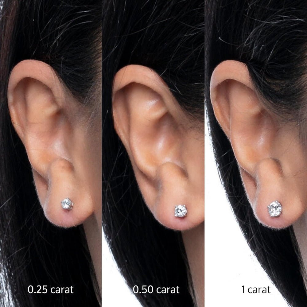 0.25–1 Carat Lab Grown Diamond Stud Earrings 14K Gold - Future Jewelry