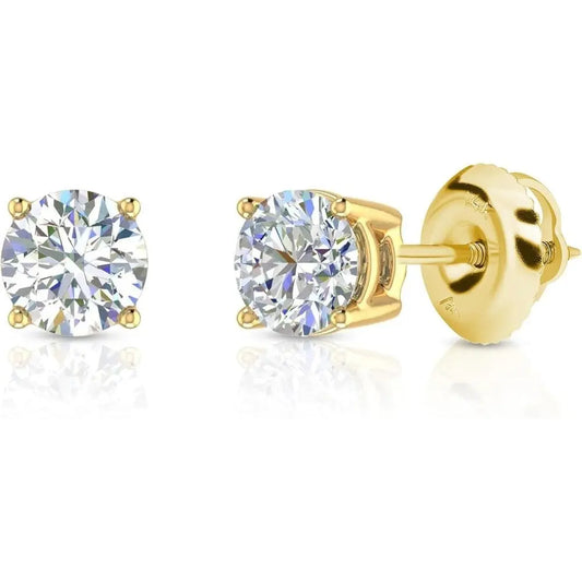 0.25–1 Carat Lab Grown Diamond Stud Earrings 14K Gold - Future Jewelry