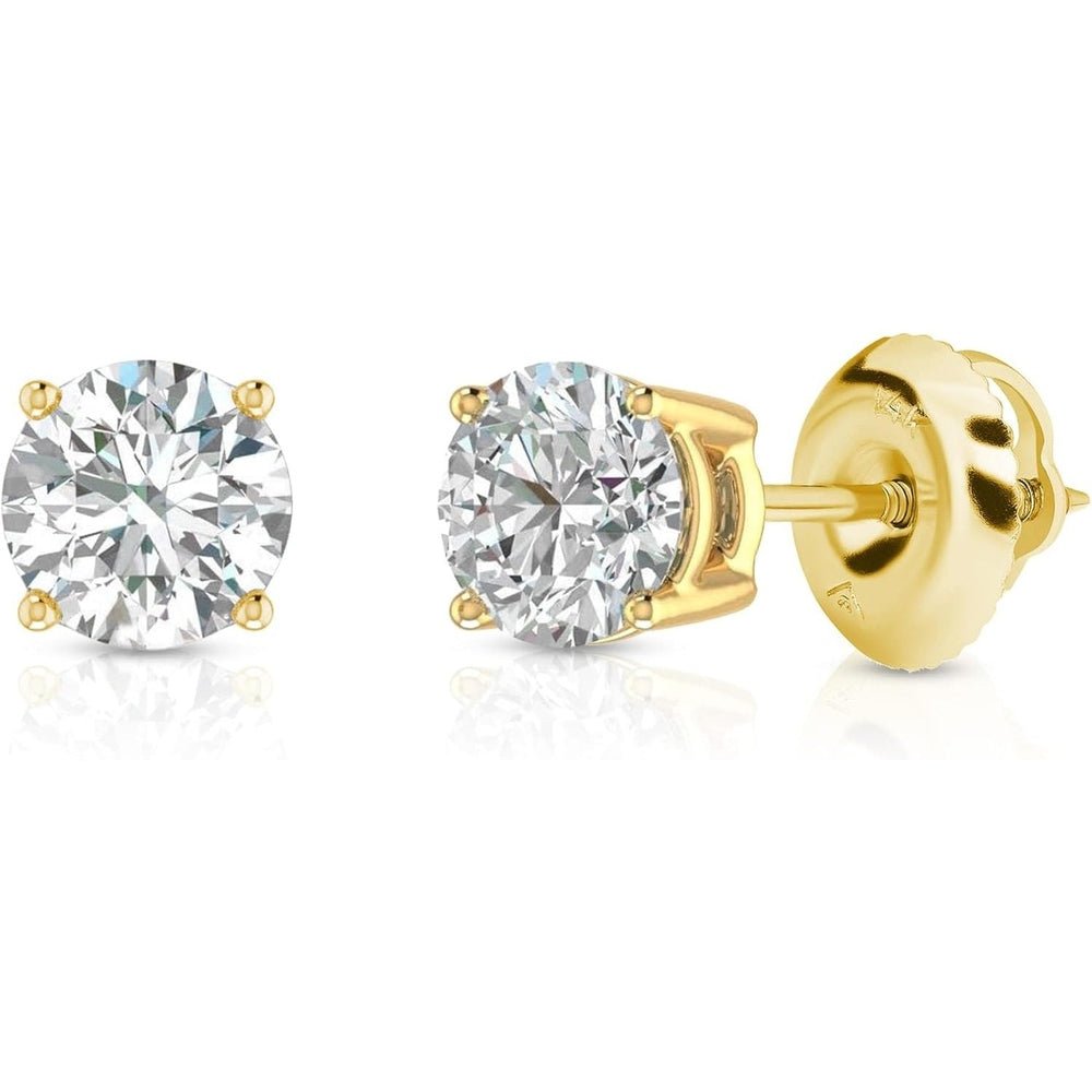 0.25–1 Carat Lab Grown Diamond Stud Earrings 14K Gold - Future Jewelry