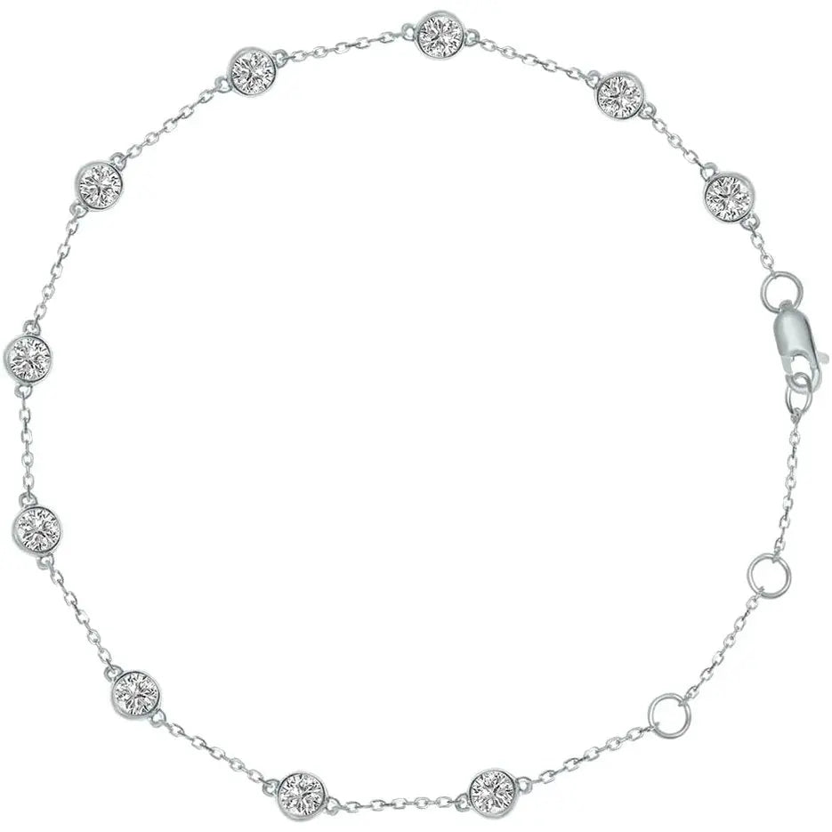 0.25–1.00 Carat Lab Grown Diamond Station Bracelet - Future Jewelry