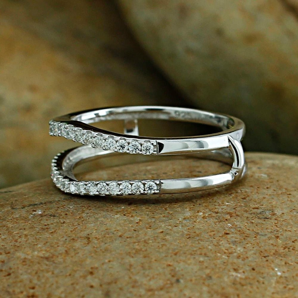 0.33 Carat Lab Grown Diamond Enhancer Guard Ring - Future Jewelry