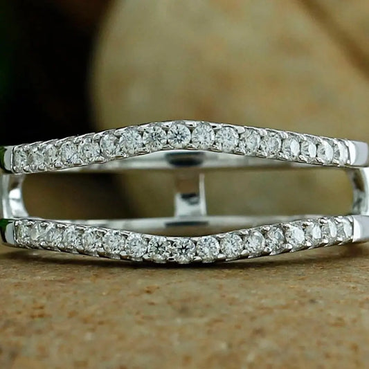0.33 Carat Lab Grown Diamond Enhancer Guard Ring - Future Jewelry