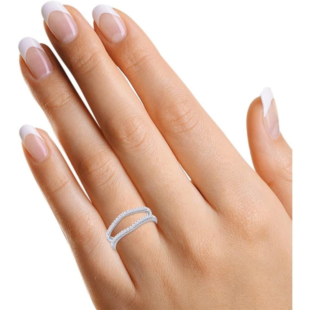 0.33 Carat Lab Grown Diamond Enhancer Guard Ring - Future Jewelry