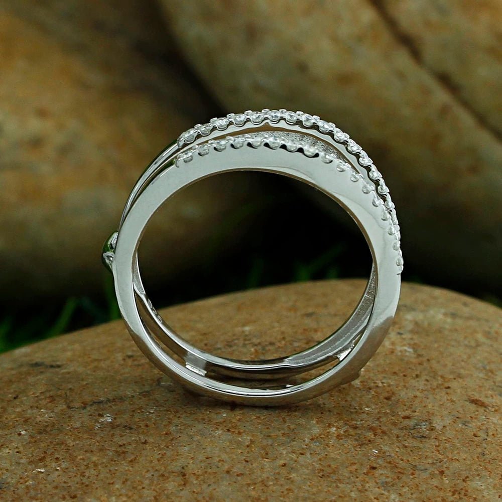 0.33 Carat Lab Grown Diamond Enhancer Guard Ring - Future Jewelry