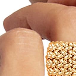 14K Yellow Gold Textured Ring