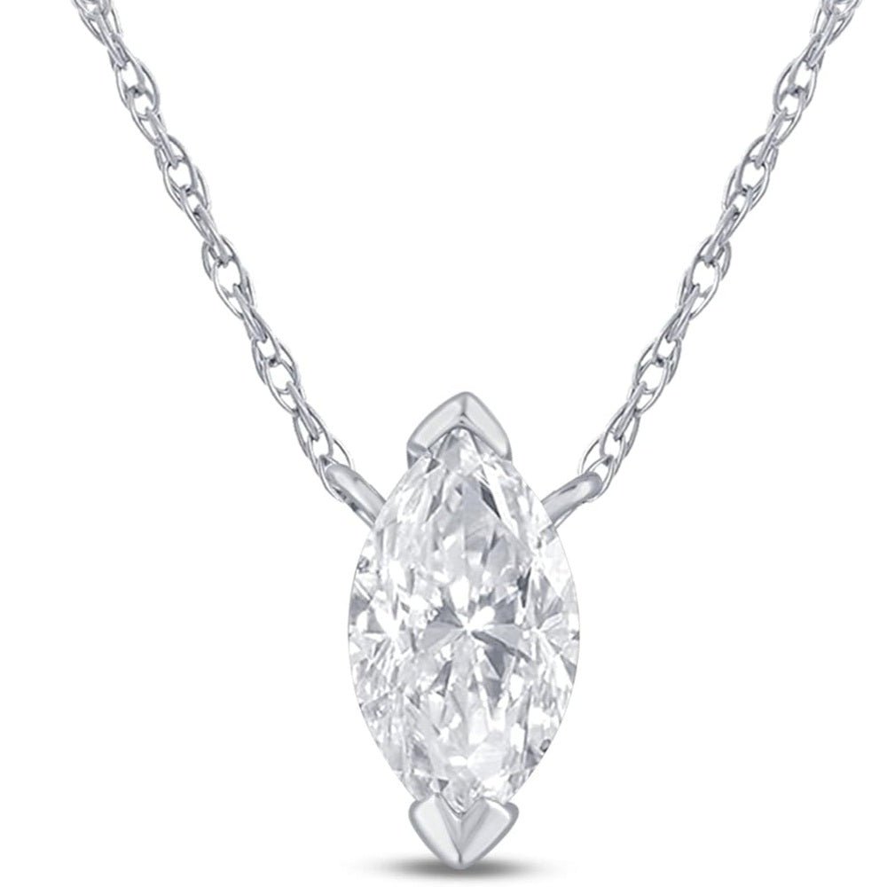 0.50 Carat Lab Grown Diamond Solitaire Necklace - Future Jewelry