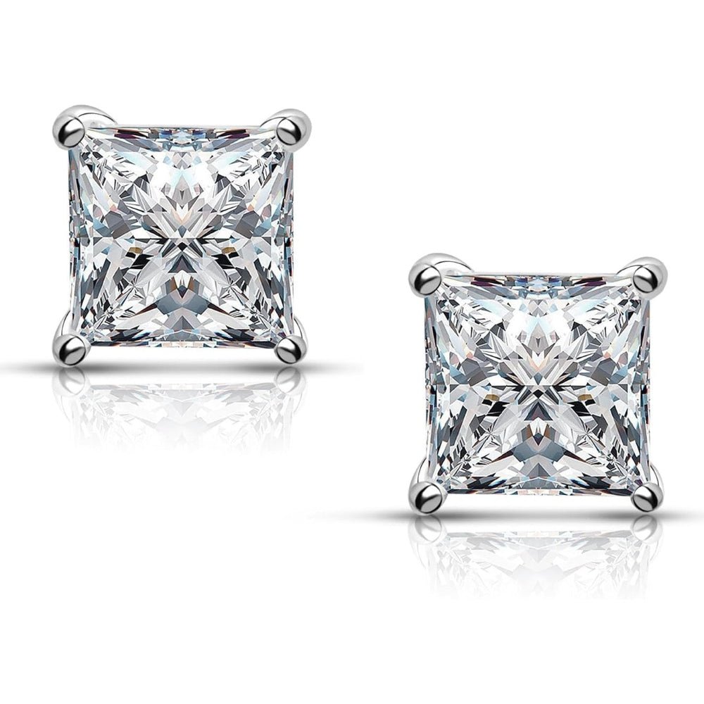 0.50 Carat Princess Cut Lab Grown Diamond Stud Earrings - Future Jewelry