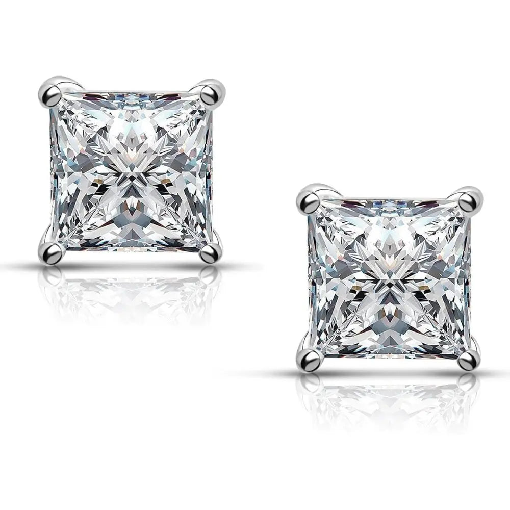 0.50 Carat Princess Cut Lab Grown Diamond Stud Earrings - Future Jewelry