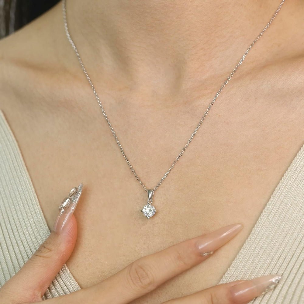 0.50–6.00 Carat Lab Grown Diamond Solitaire Pendant Necklace - Future Jewelry