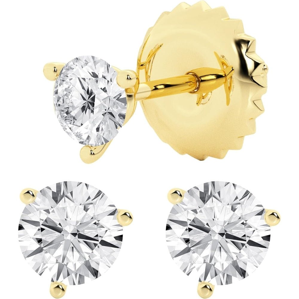 0.50–7 Carat Lab Grown Diamond Stud Earrings in 14K Gold - Future Jewelry