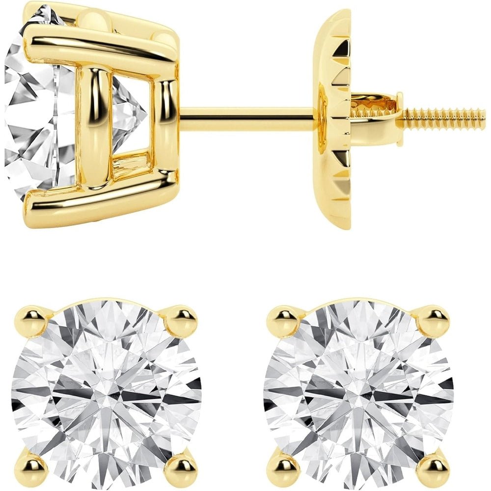 0.50–7 Carat Lab Grown Diamond Stud Earrings in 14K Gold - Future Jewelry