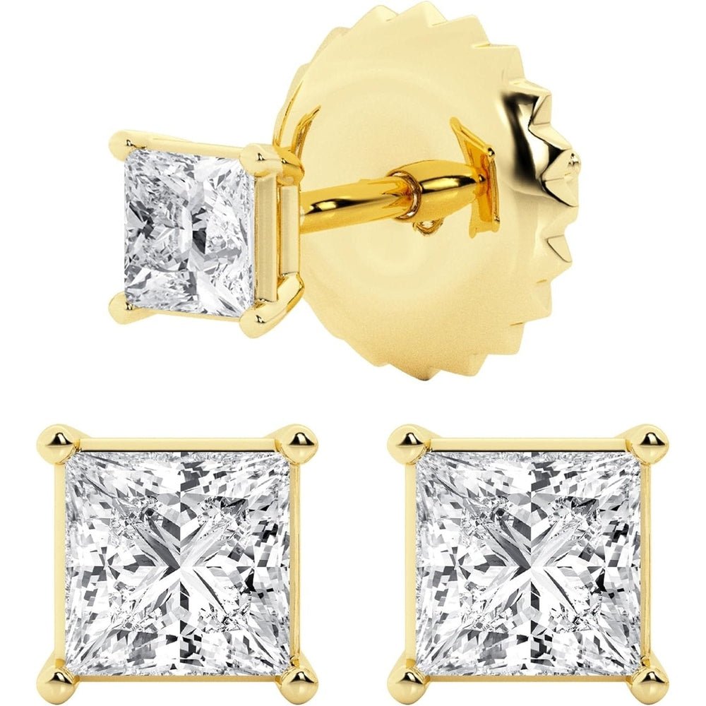 0.50–7 Carat Lab Grown Diamond Stud Earrings in 14K Gold - Future Jewelry