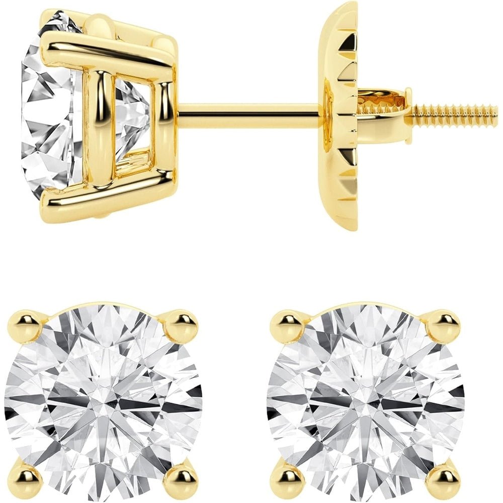 0.50–7 Carat Lab Grown Diamond Stud Earrings in 14K Gold - Future Jewelry