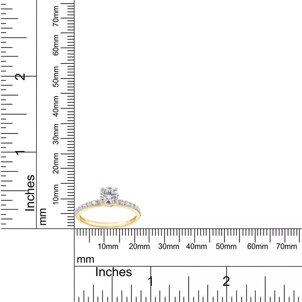 0.70 Carat Lab Grown Diamond Ring in Sterling Silver - Future Jewelry