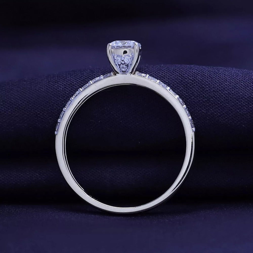 0.70 Carat Lab Grown Diamond Ring in Sterling Silver - Future Jewelry