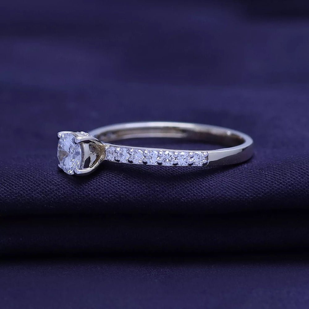 0.70 Carat Lab Grown Diamond Ring in Sterling Silver - Future Jewelry