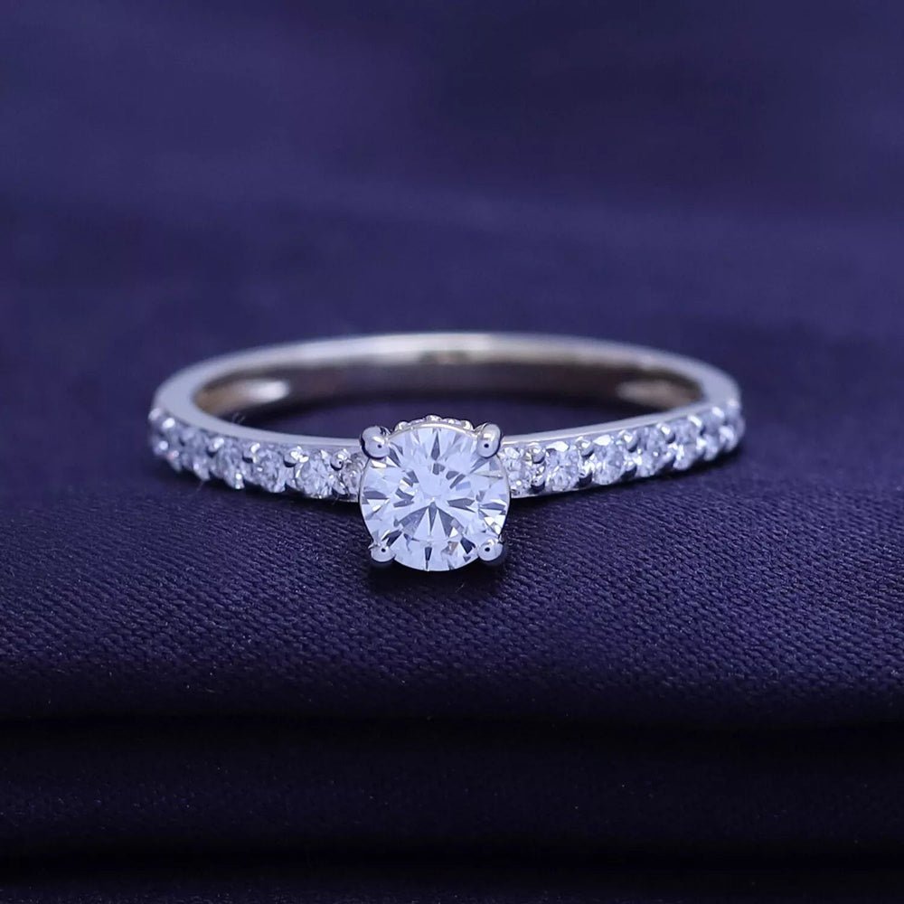 0.70 Carat Lab Grown Diamond Ring in Sterling Silver - Future Jewelry