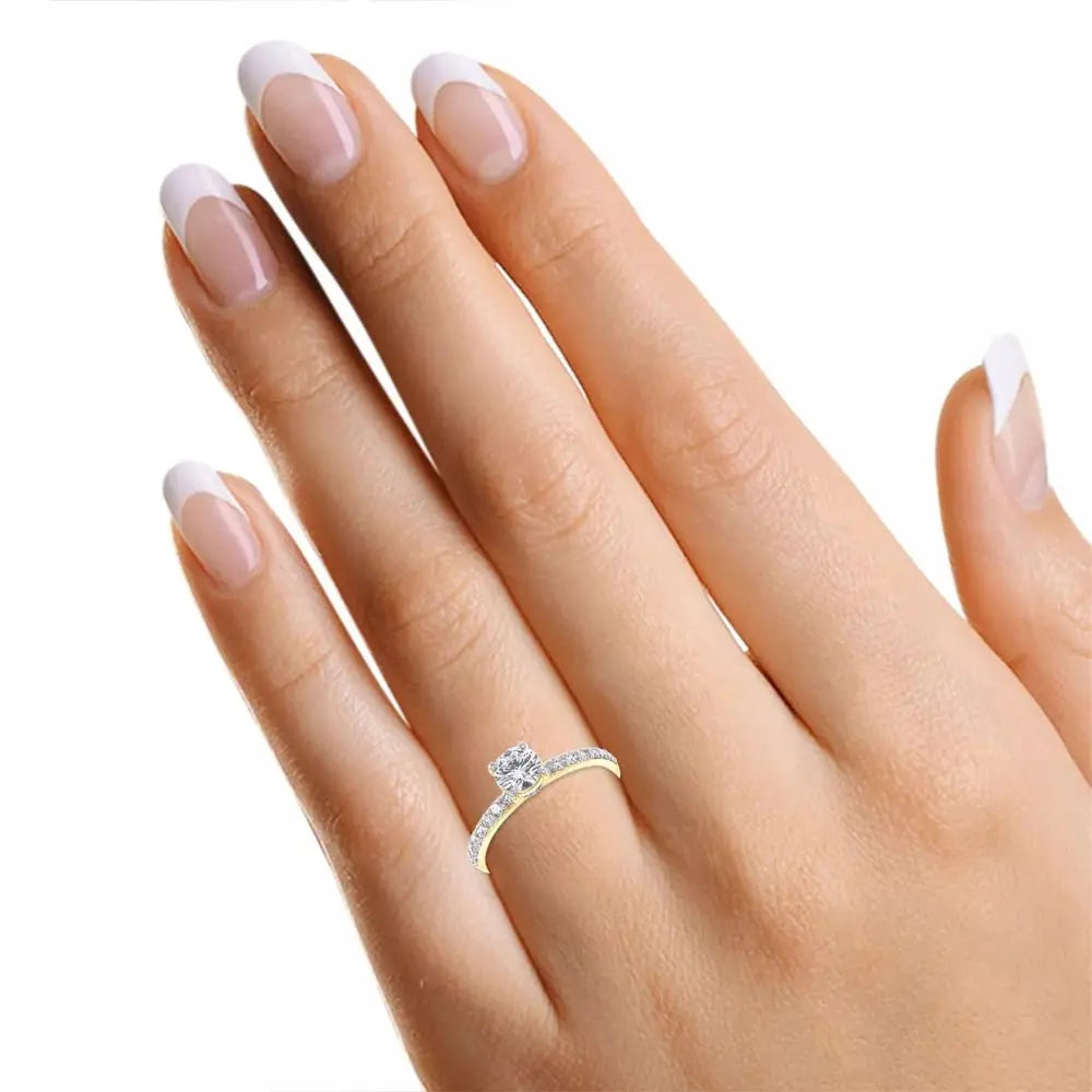Lab Diamond Ring 0.70 Carat in 14K White Gold - Future Jewelry