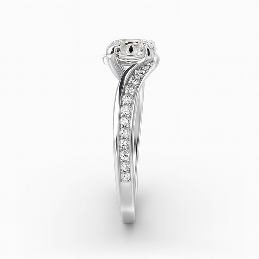 1.30 Carat Lab Grown Diamond Ring in 18k Yellow Gold