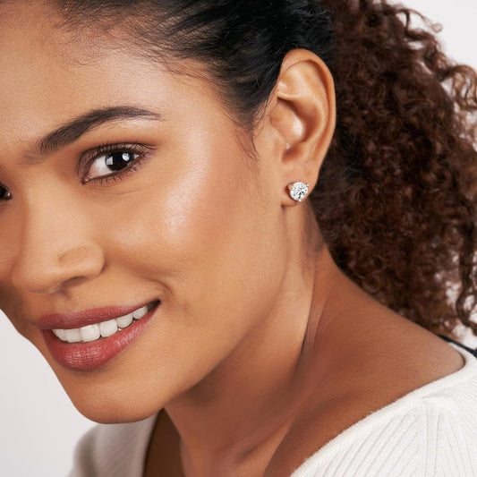 1 Carat - 12 Carat Lab Grown Diamond Earrings | IGI Certified Solitaire Lab Diamond Stud Earrings 3 Prong | F - G Color, VS1 - VS2 Clarity | 14K Gold | Friendly Diamonds Earrings - Future Jewelry