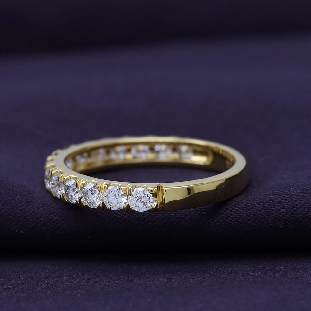 1 Carat Half Eternity Lab Grown Diamond Band in 14K Gold - Future Jewelry