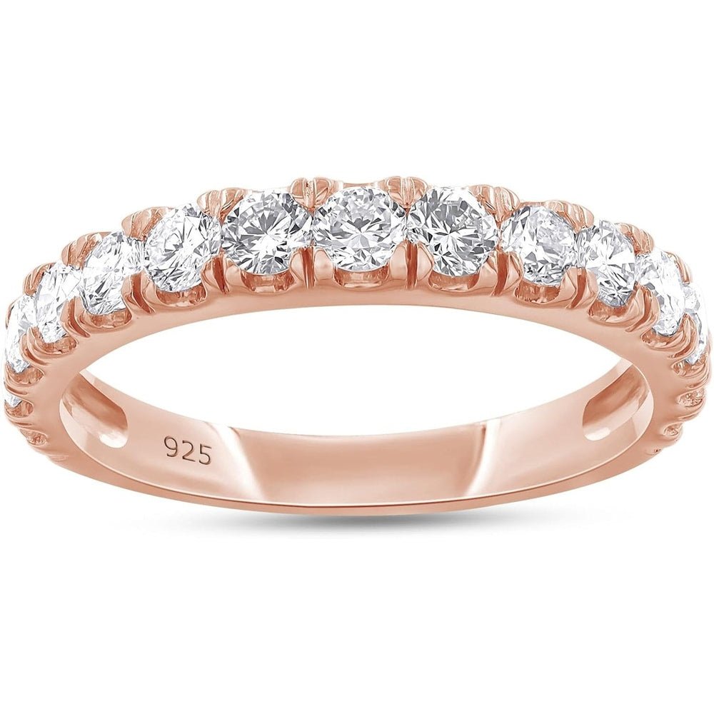 1 Carat Half Eternity Lab Grown Diamond Band in 14K Gold - Future Jewelry