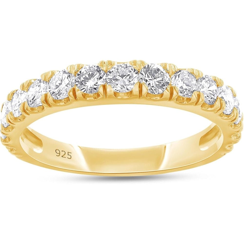 1 Carat Half Eternity Lab Grown Diamond Band in 14K Gold - Future Jewelry