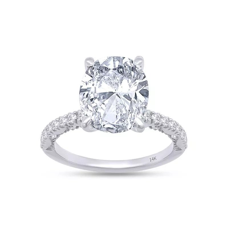 1 Carat Lab - Grown Diamond Engagement Ring in 14K White Gold - Future Jewelry