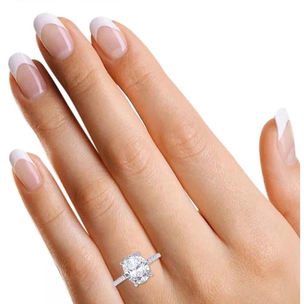 1 Carat Lab - Grown Diamond Engagement Ring in 14K White Gold - Future Jewelry