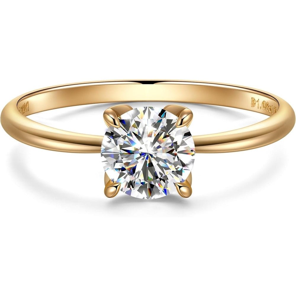 1 Carat Lab Grown Diamond Ring in 14K Gold for Women - Future Jewelry