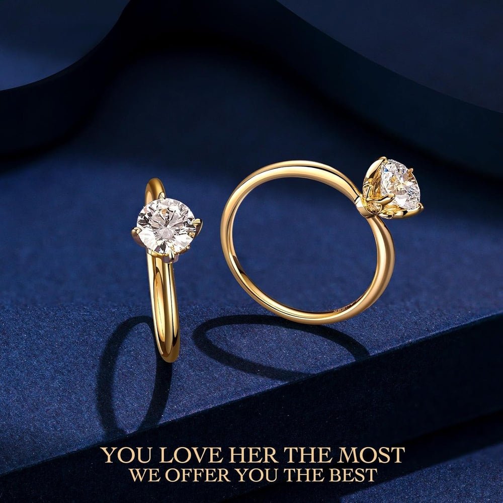 1 Carat Lab Grown Diamond Ring in 14K Gold for Women - Future Jewelry
